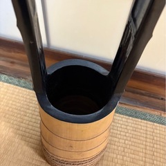 花器 竹 二重切 根付花入の画像