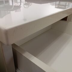 ★リユースのサカイつくば店★TK7600  レンジ台 ホワイト H85×D42×W120 クリーニング済みの画像