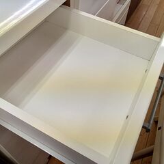 ★リユースのサカイつくば店★TK7600  レンジ台 ホワイト H85×D42×W120 クリーニング済みの画像