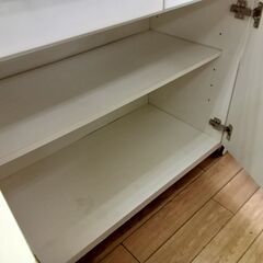 ★リユースのサカイつくば店★TK7600  レンジ台 ホワイト H85×D42×W120 クリーニング済みの画像