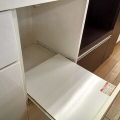 ★リユースのサカイつくば店★TK7600  レンジ台 ホワイト H85×D42×W120 クリーニング済みの画像