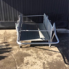 A-269△① 岐阜発/ハンディーキャンパー/NS8-A2S/折りたたみ/ノーパンクタイヤ/荷台L=1260mm/W=810mm/T=400mm/現状品/管18s/R7.1/24△の画像