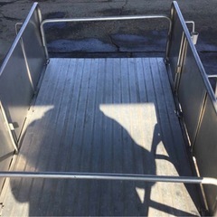 A-269△① 岐阜発/ハンディーキャンパー/NS8-A2S/折りたたみ/ノーパンクタイヤ/荷台L=1260mm/W=810mm/T=400mm/現状品/管18s/R7.1/24△の画像