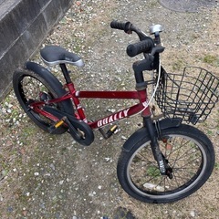 子供用自転車 18インチ BMXテイスト 赤 キッズバイク アサヒオリジナル　の画像