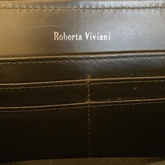 Roberta Viviani ラウンドファスナー長財布 ブラックの画像