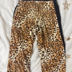 豹柄　子供用ズボン90cmの画像