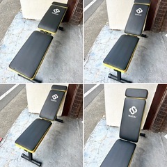 WASAI フォールディング式 背もたれ角度調整自在 フラット可 シットアップトレーニングマシンの画像