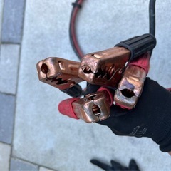  ブースターケーブル  12/24V 120A 5.0ｍ 軽自動車から大型乗用車まで ハイブリット車対応 フルカバークリップの画像