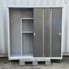 PSJ556◇イナバ◇大型◇物置◇鍵付◇シンプリー◇長物収納タイプ◇高さ190.3cm 奥行 61.5cm◇収納庫◇倉庫◇チャコールグレー◇MJX-196Eの画像