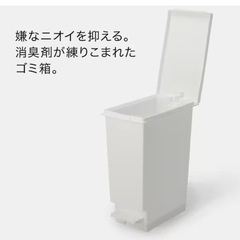 ゴミ箱（45L ホワイト）　消臭スリムペダルペールの画像