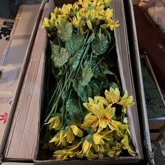 ひまわり　造花の画像