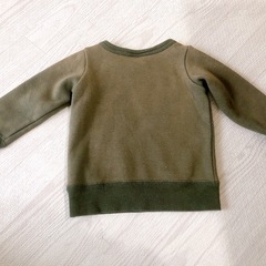 カーキ　トレーナー　80サイズの画像