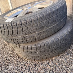 スタッドレスタイヤホイル付き155/65R14サイズの画像