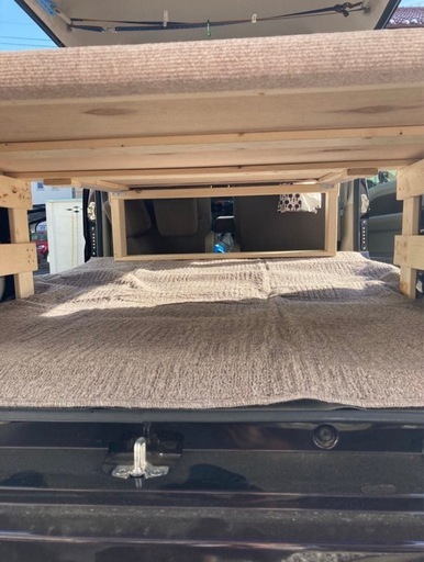 【引取り限定】エブリイ専用　ベッドキット　車中泊キャンプ　ＤＡ１７　ターボ4WDで使用