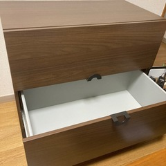 IKEAキャビネット　2段収納ケースの画像