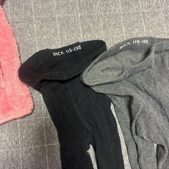 ユニクロ　フリース　uvカット　無印タイツ　KP DECO 帽子　120の画像