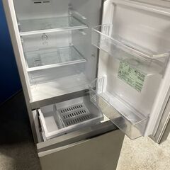 【良品】AQUA 2ドア冷蔵庫 AQR-13J 2020年製 通電確認済み 早い者勝ち 引取歓迎 配送OKの画像