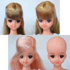 ジェニー 4体セット リカちゃんキャッスルの白い服着用　ピンクヘア ウェーブヘア ロングヘア 初代ジェニー顔と思われる　☆ PayPay(ペイペイ)決済可能 ☆ 札幌市 豊平区 平岸 平岸店の画像