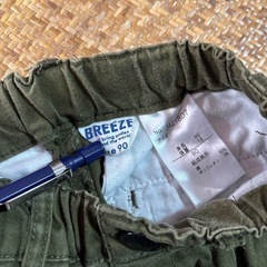 BREEZE ブリーズ キッズパンツ 90 カーキ 長ズボンの画像