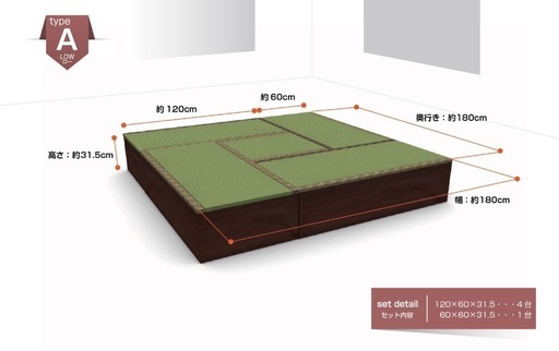 【美品】天然い草　畳ユニット