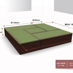 【美品】天然い草　畳ユニットの画像