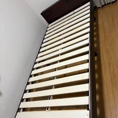 シングルベッド，フレーム+マットレスの画像
