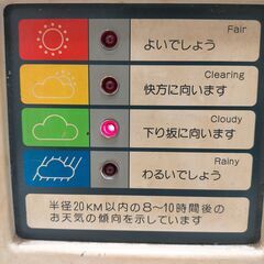 昭和レトロ  CITIZEN 卓上時計 気象予報ランプ 点滅動作 昭和家電 アンティーク ヴィンテージ インテリア 置時計　251208-6Tの画像