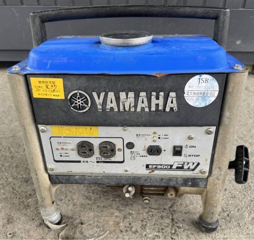 あ-272△ v 岐阜発/ YAMAHA/ ヤマハ/ EF900FW/ 発電機/ 小型/ 実動 動画60Hz用/ 動作確認/ 現状品/ R7.5/15 △