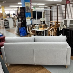 ジモティー限定価格！S190 ⭐ NITORI ニトリ ファブリックソファ グレー 幅183cm USED 綺麗の画像