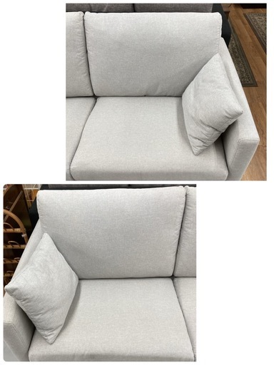 ジモティー限定価格！S190 ⭐ NITORI ニトリ ファブリックソファ グレー 幅183cm USED 綺麗