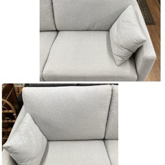 ジモティー限定価格！S190 ⭐ NITORI ニトリ ファブリックソファ グレー 幅183cm USED 綺麗の画像
