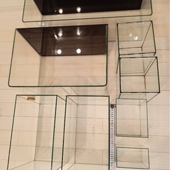 ガラス水槽セット　8個の画像