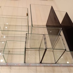 ガラス水槽セット　8個の画像