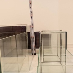 ガラス水槽セット　8個の画像