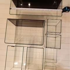 ガラス水槽セット　8個の画像