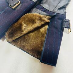 【新品 / CASSELINI】羊革 バックル付き ガントレットグローブ 手袋の画像