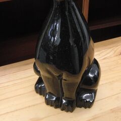 猫 御影石 黒猫 猫の置物 ウェルカムキャット 高さ36cm 縁起物 石像 彫刻 札幌 手稲の画像
