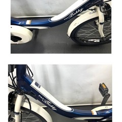 1年保証 送料無料　新型　ヤマハ　パスバビーアン　紺色　人気　電動アシスト自転車　g1215の画像