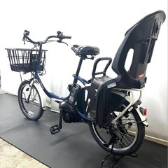 1年保証 送料無料　新型　ヤマハ　パスバビーアン　紺色　人気　電動アシスト自転車　g1215の画像