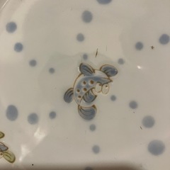 海の中の魚　泡ぶく　小皿５枚の画像
