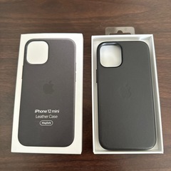 iPhone12mini Apple純正レザーケース　美品　の画像