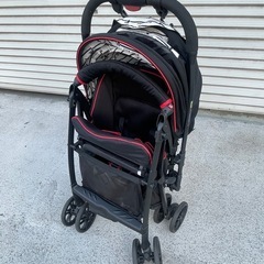 西松屋 ベビーカー Smart Angel デ・ヨーネ　レジェ ミッキーデザイン アップリカ ブラック A型ベビーカーの画像