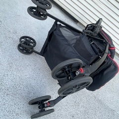 西松屋 ベビーカー Smart Angel デ・ヨーネ　レジェ ミッキーデザイン アップリカ ブラック A型ベビーカーの画像