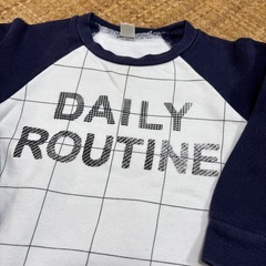 アプレレクール DAILY ROUTINE トレーナー 90cm ネイビーの画像