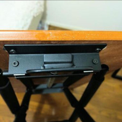 昇降式テーブル ガス圧式 リフティングテーブル 天然木の画像