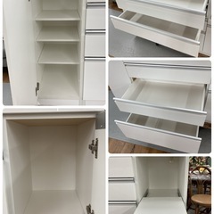 ジモティー限定価格！S168 ⭐ NITORI ニトリ キッチンカウンター レジューム150 ソフトクローズ搭載 幅150cm USED 綺麗 の画像