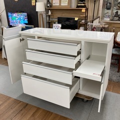 ジモティー限定価格！S168 ⭐ NITORI ニトリ キッチンカウンター レジューム150 ソフトクローズ搭載 幅150cm USED 綺麗 の画像