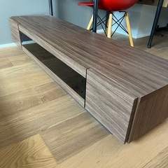 幅150cmテレビボード／ブラウン／収納豊富・使用感あり（廿日市市ADOA付近）の画像