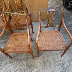 自作ペイントチェア　4脚セットの画像