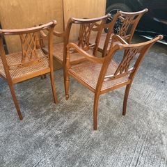 自作ペイントチェア　4脚セットの画像